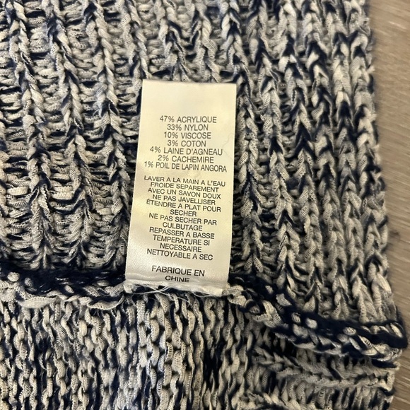 Velvet by Graham & Spencer Cardigan Marled Blue & Gray Size Medium Soft Comfy - Picture 7 of 9